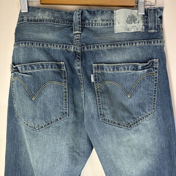 Vintage Silver Tab by Levi's Loose Fit Jeans Mens W32 L32 Blue Denim 90s Y2K - Picture 11 of 13